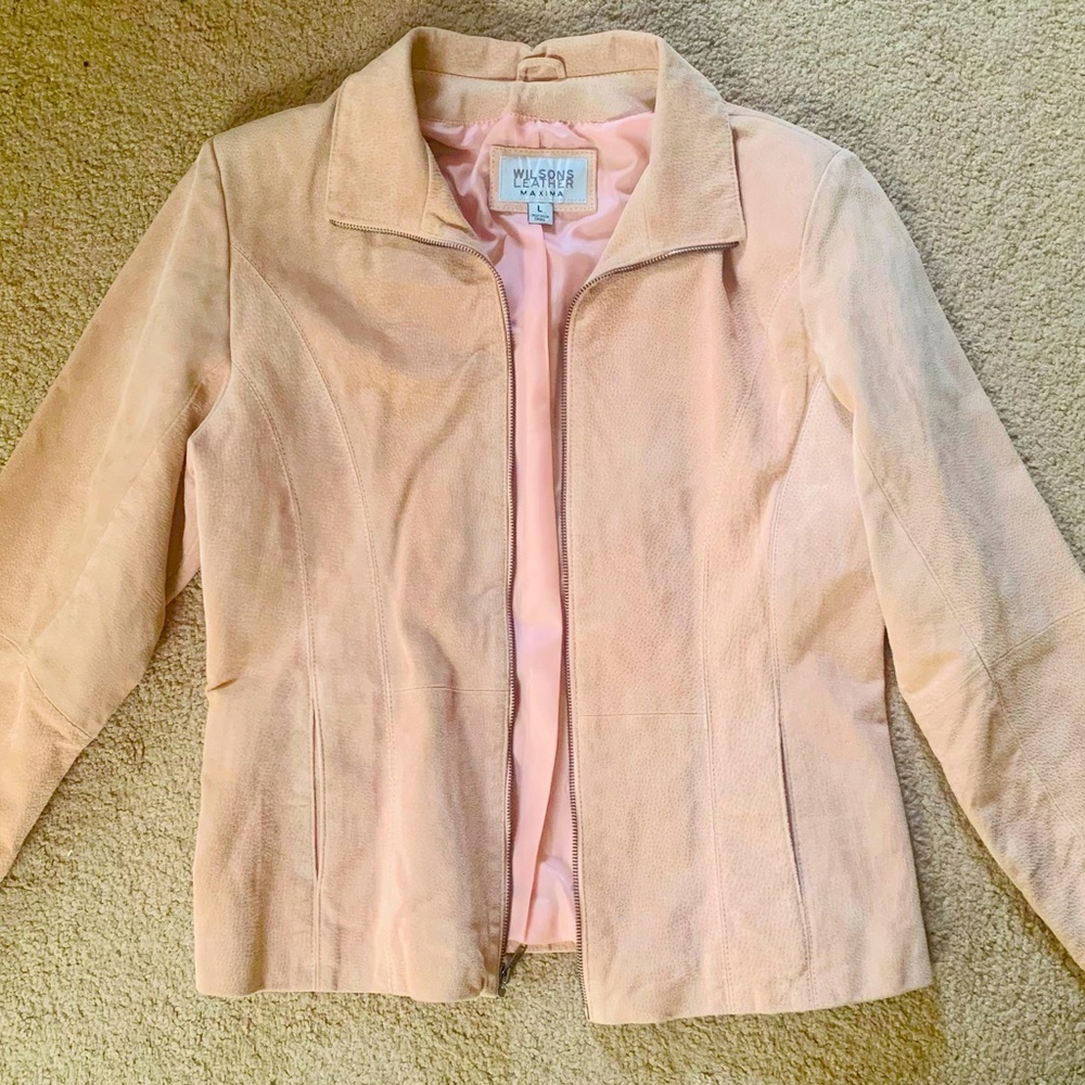 Wilson’s Maxima Pink Leather Jacket